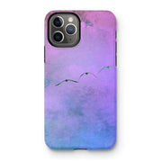 Pelicans in Flight A4 Tough Phone Case