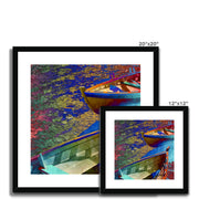 Boats A5 Framed & Mounted Print