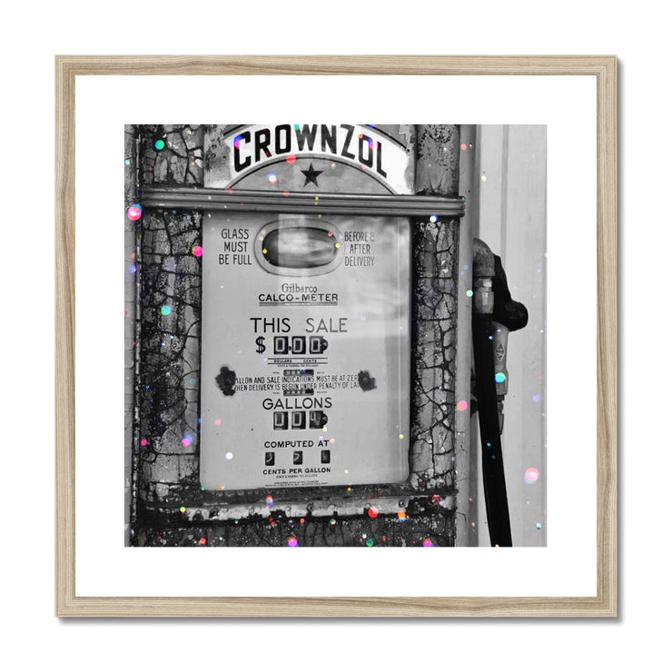 Old Petrol Pump A2 Framed & Mounted Print