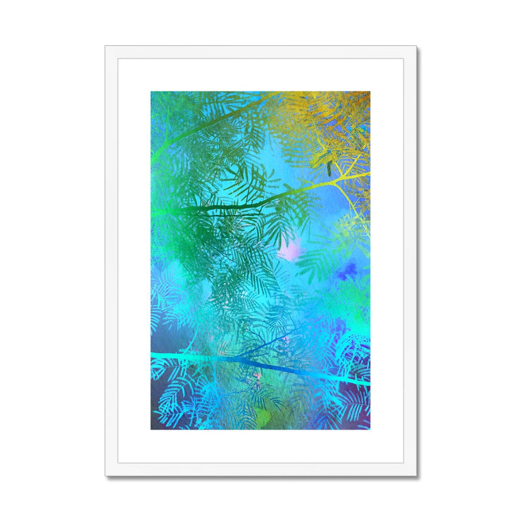 Albizia Tree A6 Framed & Mounted Print