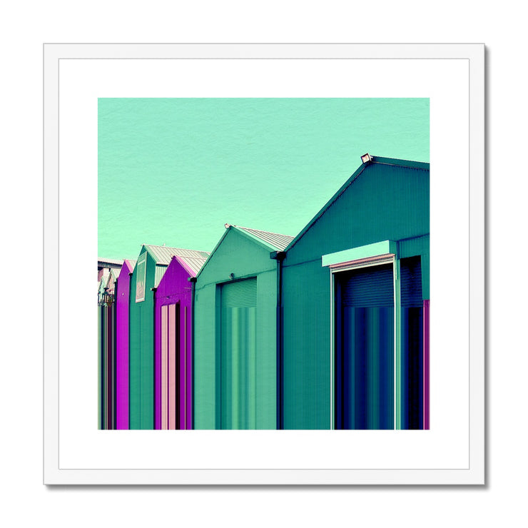 Buildings at Port Edgar B3 Framed & Mounted Print