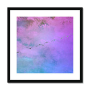 Pelicans in Flight A4 Framed & Mounted Print