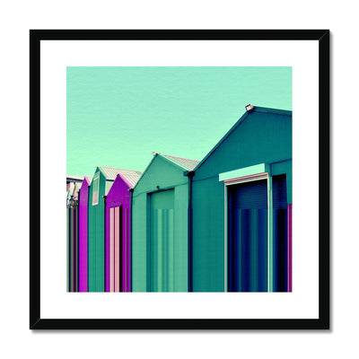 Buildings at Port Edgar B3 Framed & Mounted Print