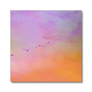 Pelicans in Flight A2 Canvas