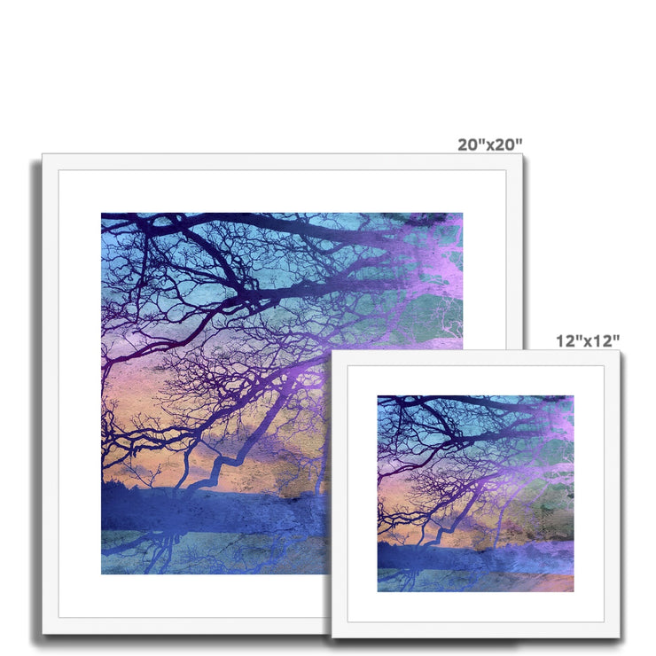 Trees on the Horizon A5 Framed & Mounted Print