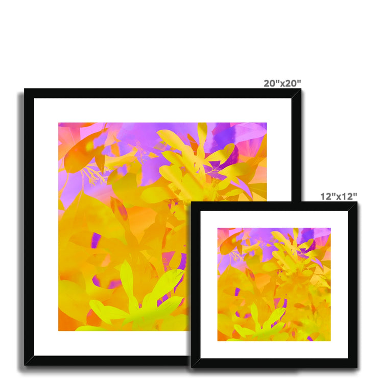 Leaves E1 Framed & Mounted Print