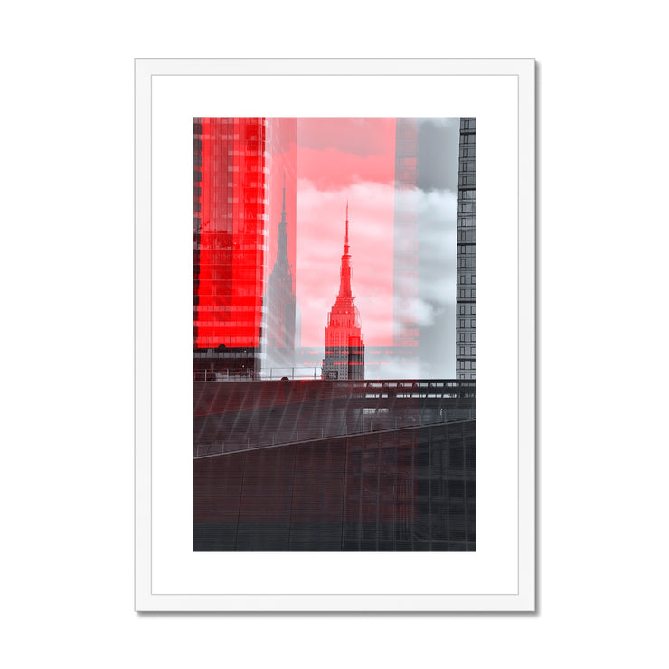 Empire State Building A6 Framed & Mounted Print