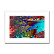 Boats A5 Framed & Mounted Print