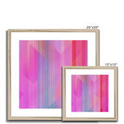 Stripes  and Shapes A2 Framed & Mounted Print