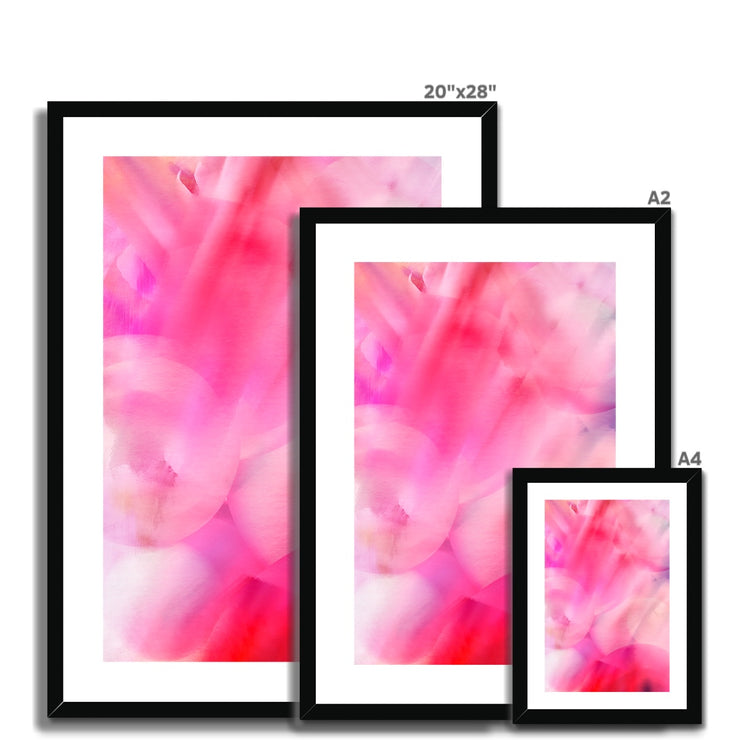 Flower Abstract A1 Framed & Mounted Print