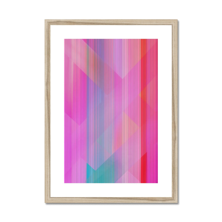 Stripes  and Shapes A2 Framed & Mounted Print