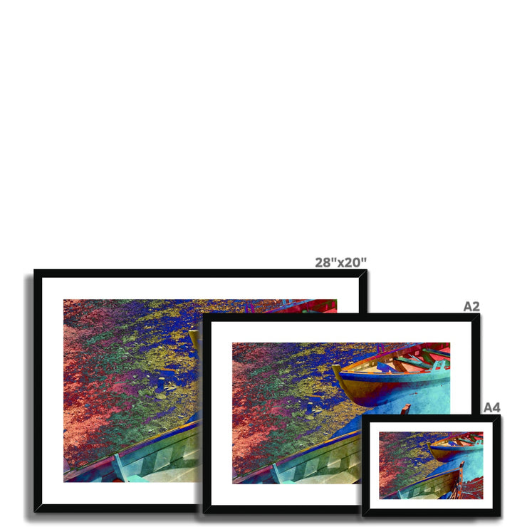 Boats A5 Framed & Mounted Print