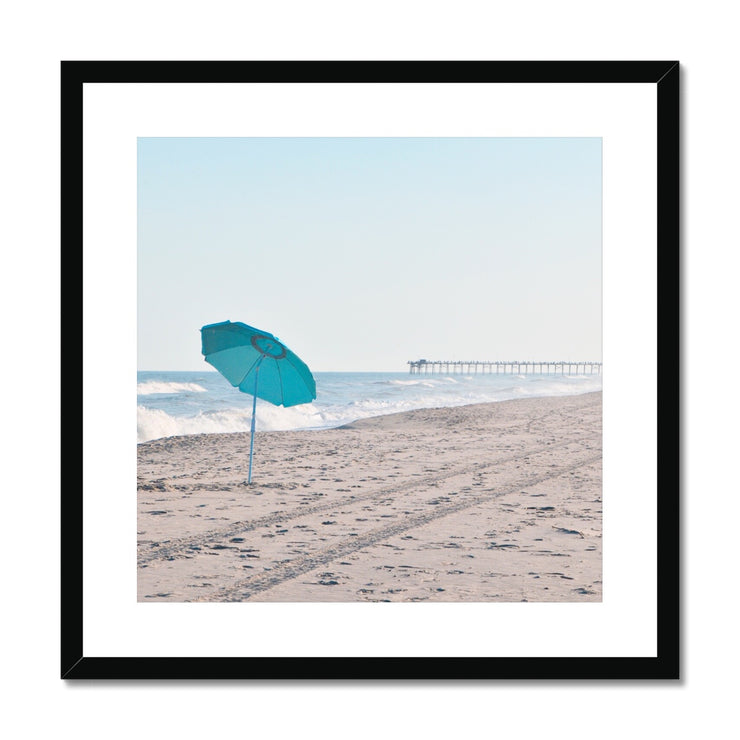 Parasol on Kure Beach B1 Framed & Mounted Print