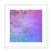 Pelicans in Flight A4 Framed & Mounted Print