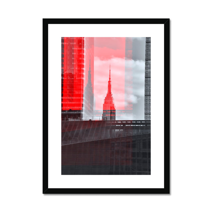 Empire State Building A6 Framed & Mounted Print