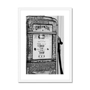 Old Petrol Pump A5 Framed & Mounted Print