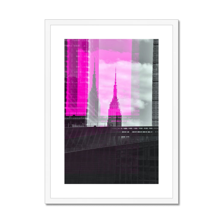 Empire State Building A7 Framed & Mounted Print