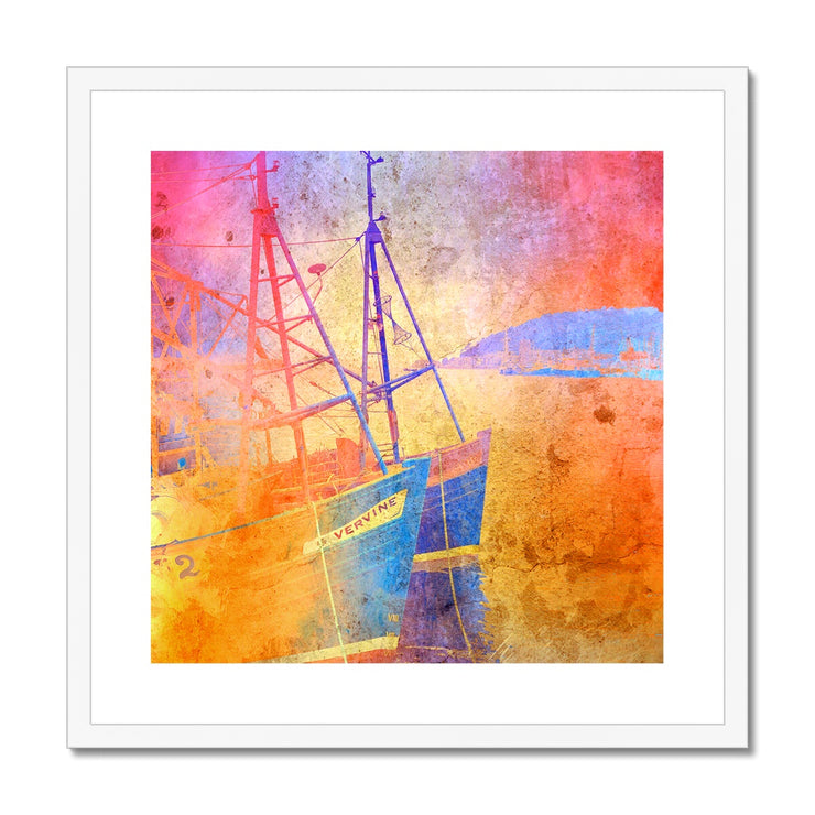 Fishing Boats A2 Framed & Mounted Print