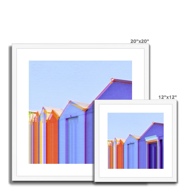 Buildings at Port Edgar B5 Framed & Mounted Print