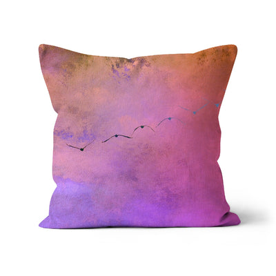 Pelicans in Flight A1 Cushion