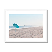 Parasol on Kure Beach B1 Framed & Mounted Print