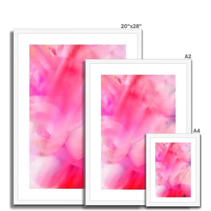 Flower Abstract A1 Framed & Mounted Print