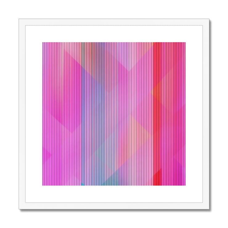 Stripes  and Shapes A2 Framed & Mounted Print