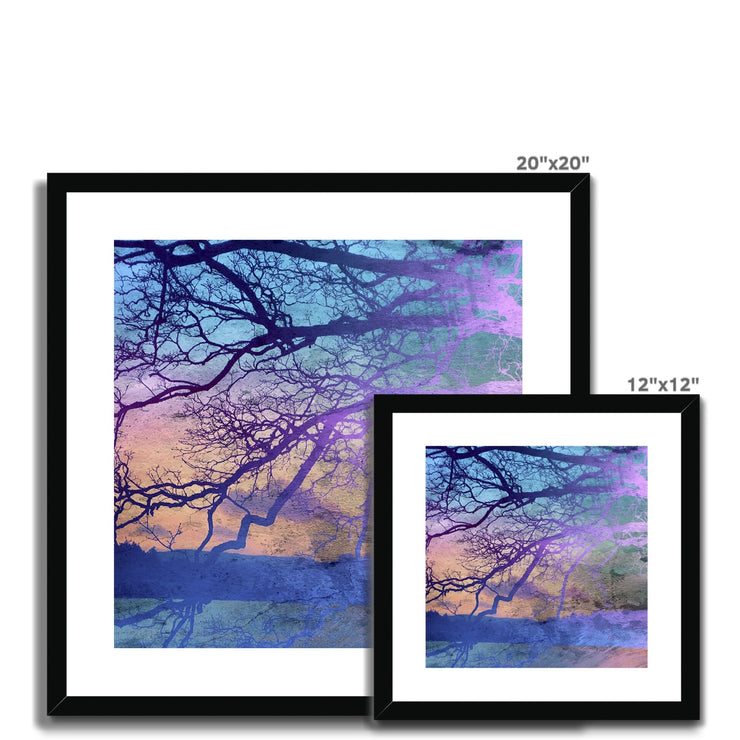 Trees on the Horizon A5 Framed & Mounted Print