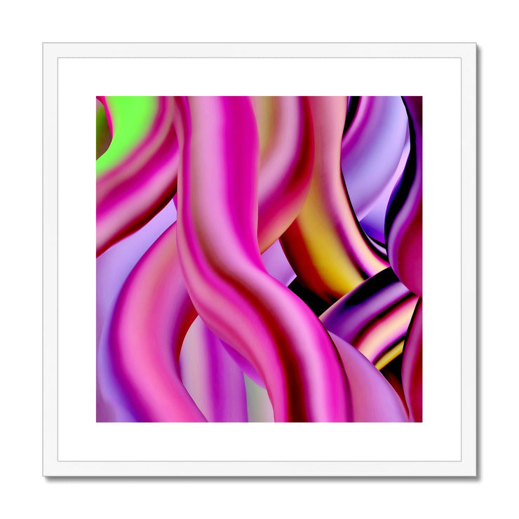 Candy Strips A4 Framed & Mounted Print