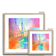 Fishing Boats A5 Framed & Mounted Print