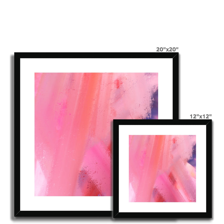 Brushstrokes B2 Framed & Mounted Print