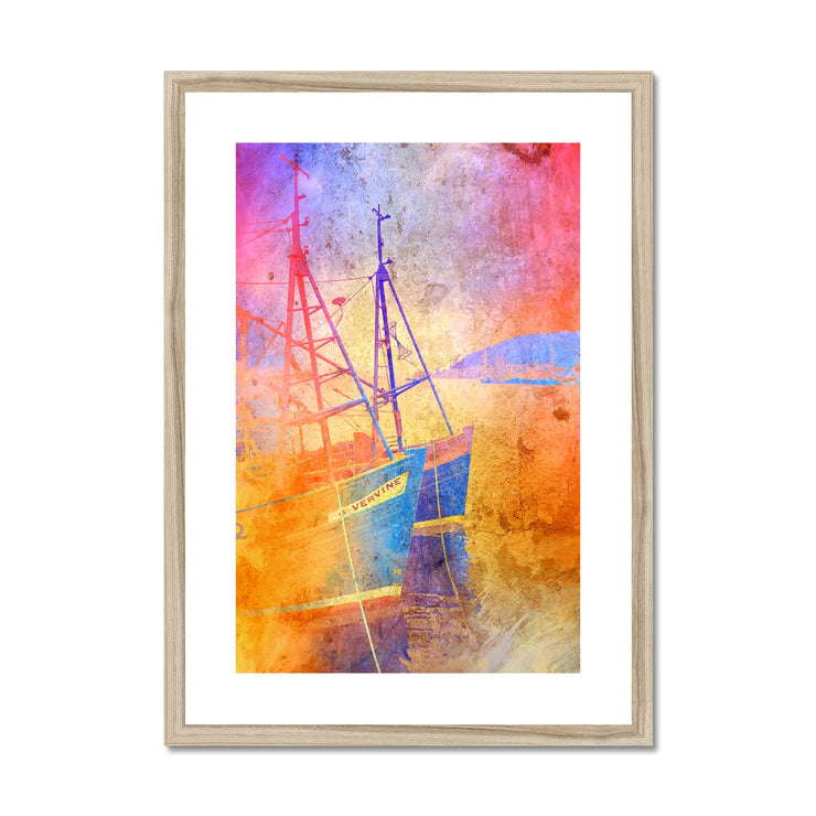 Fishing Boats A2 Framed & Mounted Print