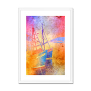 Fishing Boats A2 Framed & Mounted Print