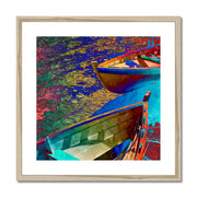 Boats A5 Framed & Mounted Print