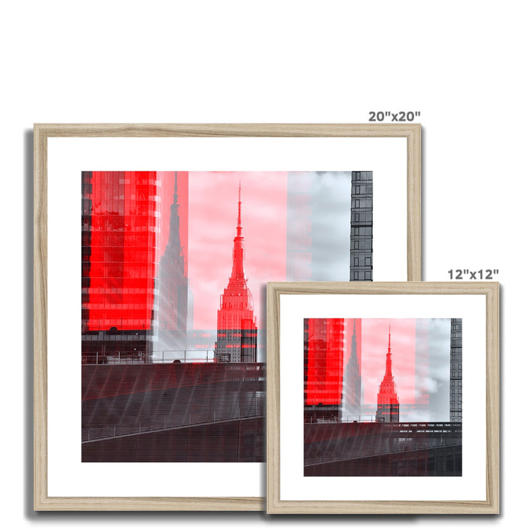 Empire State Building A6 Framed & Mounted Print