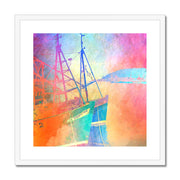 Fishing Boats A5 Framed & Mounted Print