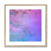 Pelicans in Flight A4 Framed & Mounted Print