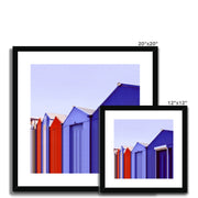 Buildings at Port Edgar B2 Framed & Mounted Print