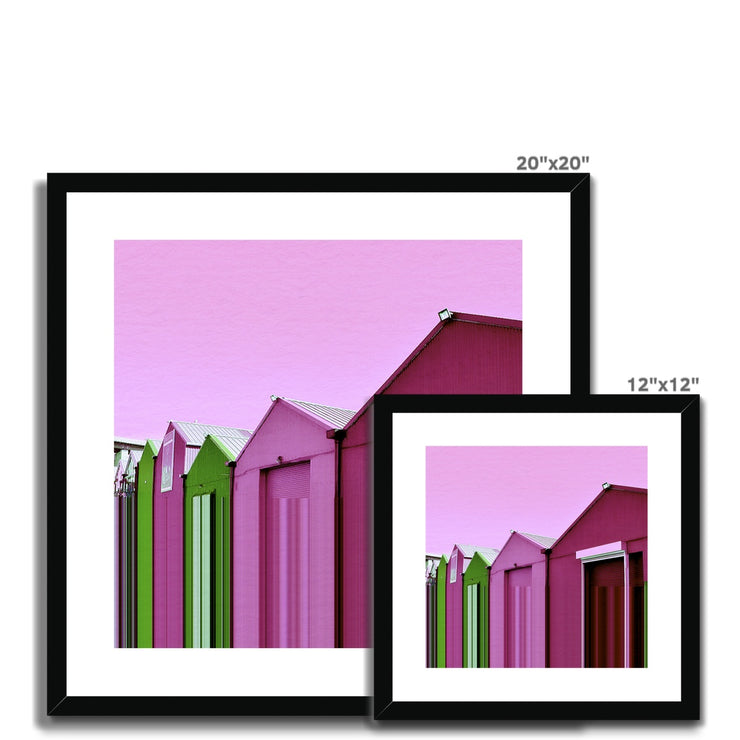 Buildings at Port Edgar B7 Framed & Mounted Print