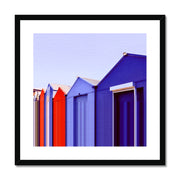 Buildings at Port Edgar B2 Framed & Mounted Print