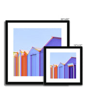 Buildings at Port Edgar B5 Framed & Mounted Print