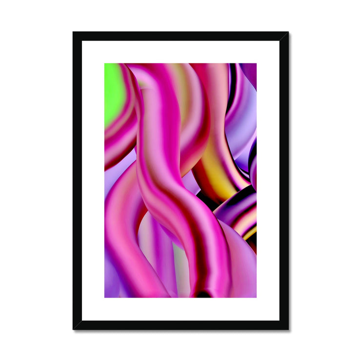 Candy Strips A4 Framed & Mounted Print