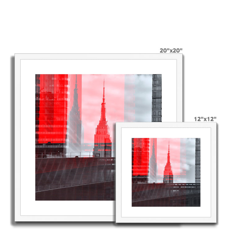 Empire State Building A6 Framed & Mounted Print