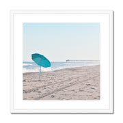 Parasol on Kure Beach B1 Framed & Mounted Print