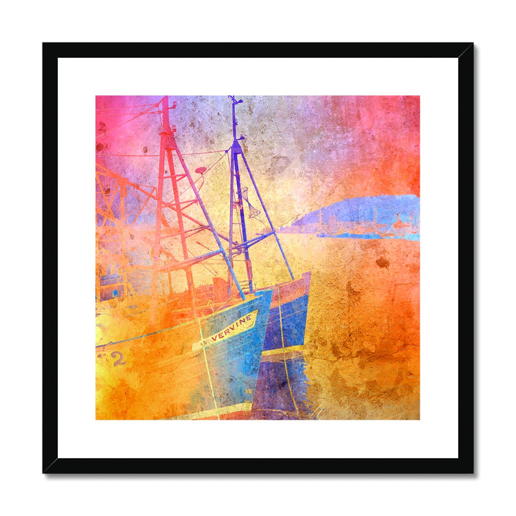 Fishing Boats A2 Framed & Mounted Print