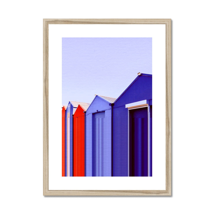 Buildings at Port Edgar B2 Framed & Mounted Print