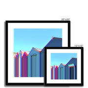 Buildings at Port Edgar B4 Framed & Mounted Print