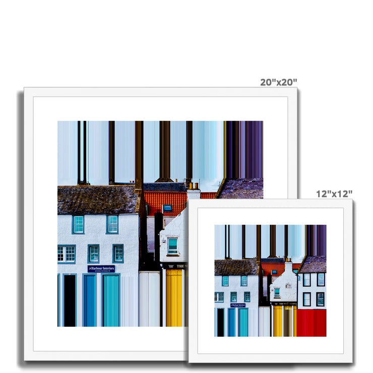 Anstruther Shorefront B2 Framed & Mounted Print