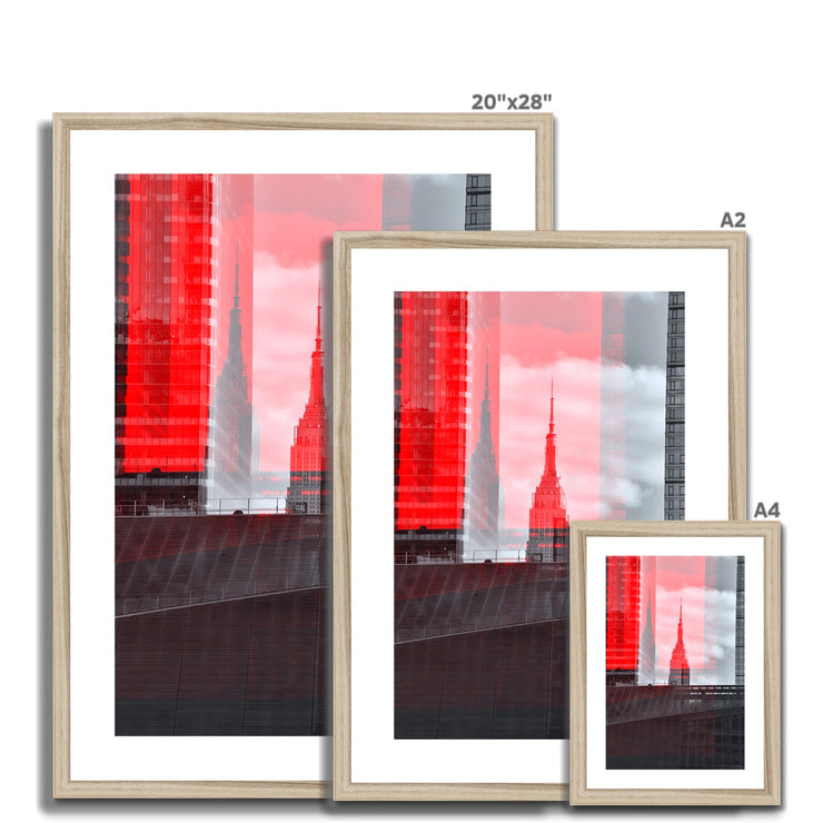 Empire State Building A6 Framed & Mounted Print