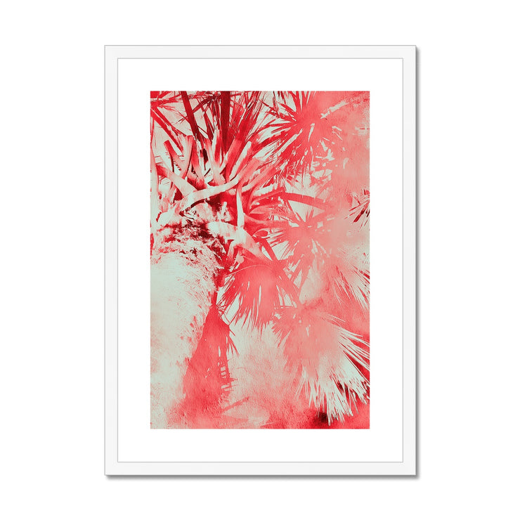 Palm Tree B6 Framed & Mounted Print